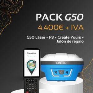 PACK Receptor GNSS G50 + Controlar P3 GINTEC