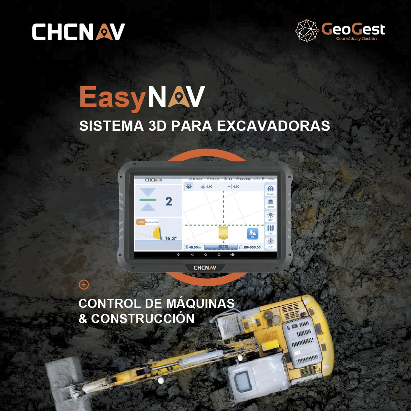 EasyNAV_DS SISTEMA DE EXCAVADORA 3D